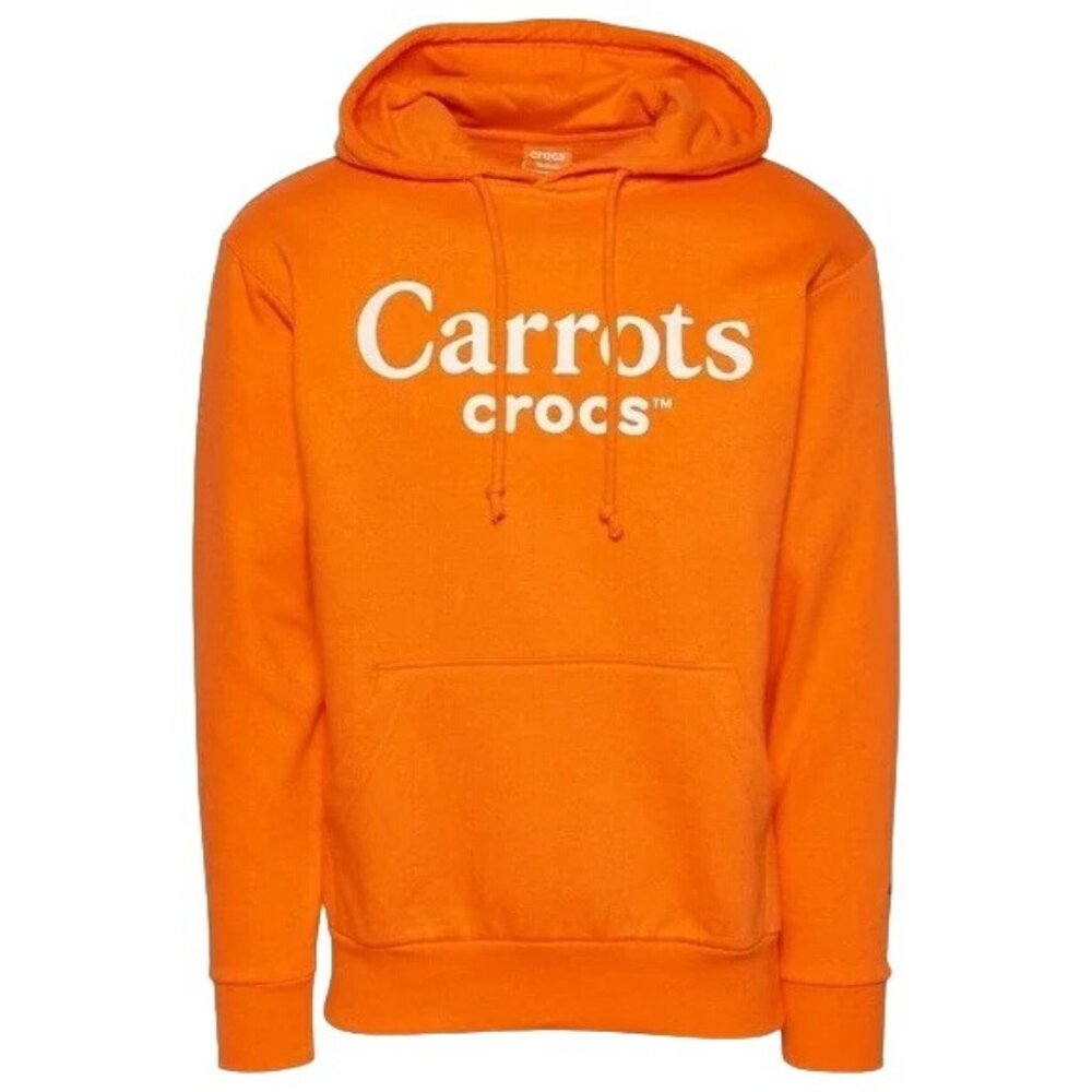 Carrots x Crocs Men's Fleece Hoodie Pullover Orange Size M NEW WITH TAGS!